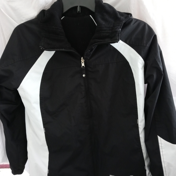 Free Country reversible coat black/white Medium - Picture 1 of 11